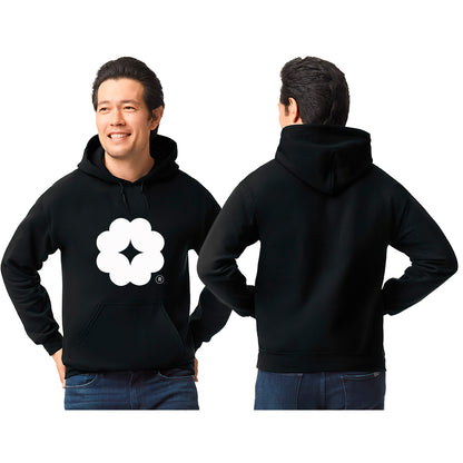 Sudadera c/Capucha Unisex Negro Logo Personalizable