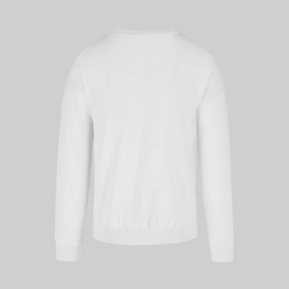 Sudadera Unisex Blanco Logo Nombre Personalizable