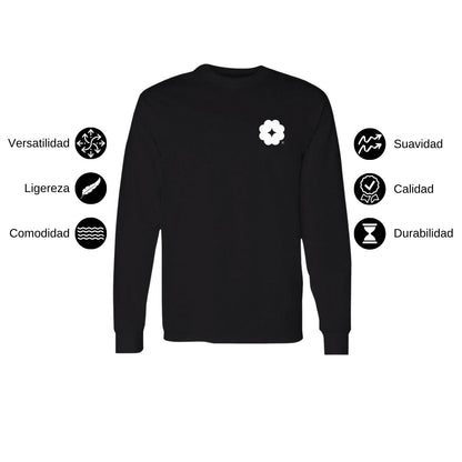 Sudadera Unisex Negro Logo Nombre Personalizable