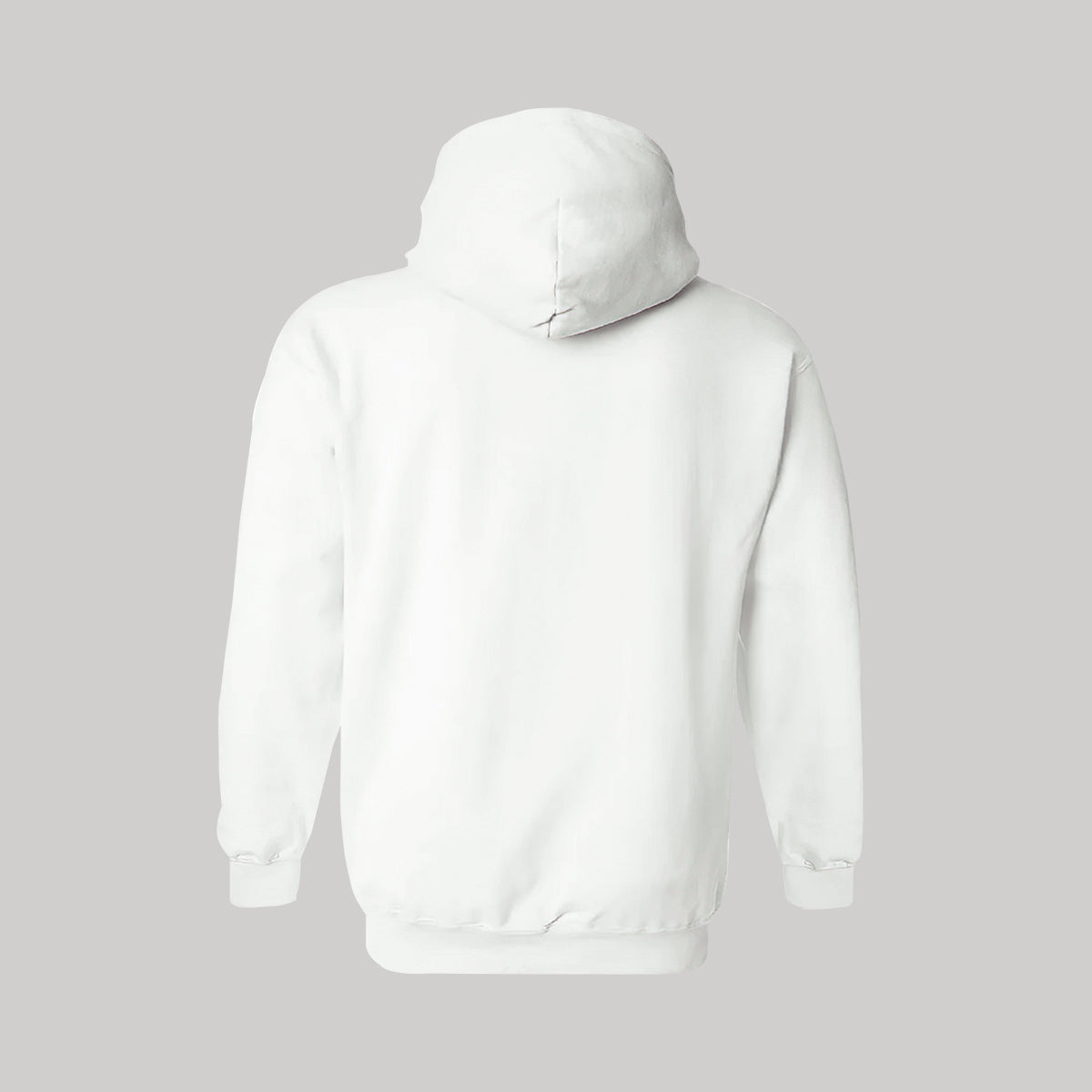Sudadera c/Capucha Unisex Blanco Logo Nombre Personalizable