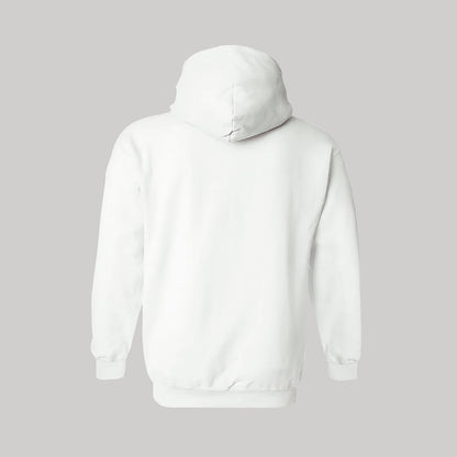 Sudadera c/Capucha Unisex Blanco Logo Nombre Personalizable