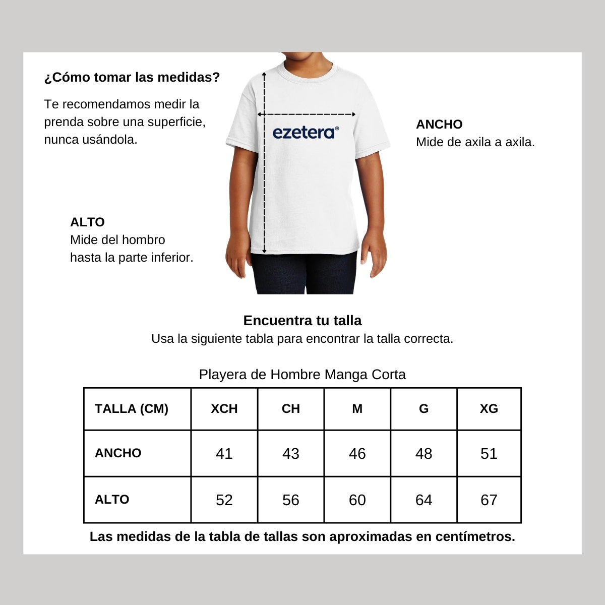 Playera Blanca Cuello Redondo Manga Corta Para Niño y Niña Logo
