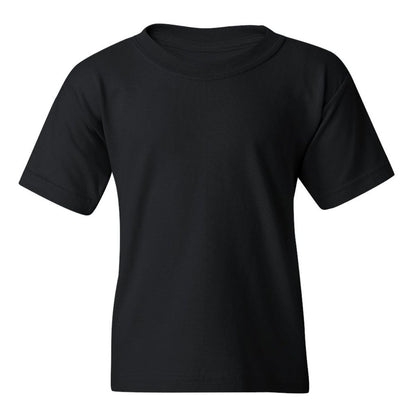 Playera Negra Cuello Redondo Manga Corta Para Niño y Niña Escudo