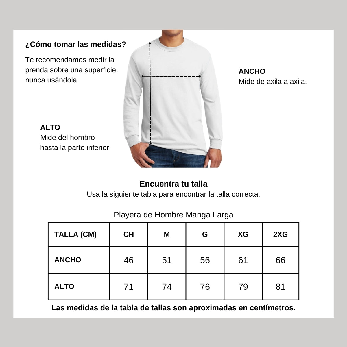 Playera Manga Larga Algodón Blanco Escudo