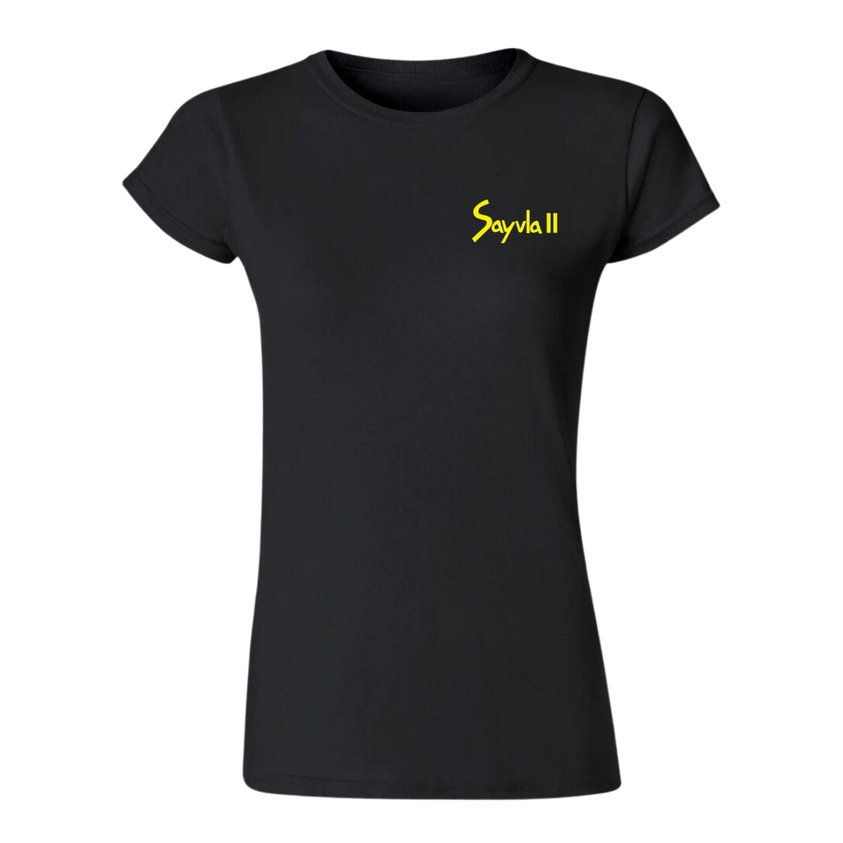 Playera Manga Corta Mujer Negro Personalizable Escudo