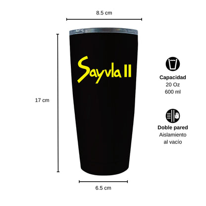 Termo Vaso Térmico 20 Oz Negro Personalizable Logo