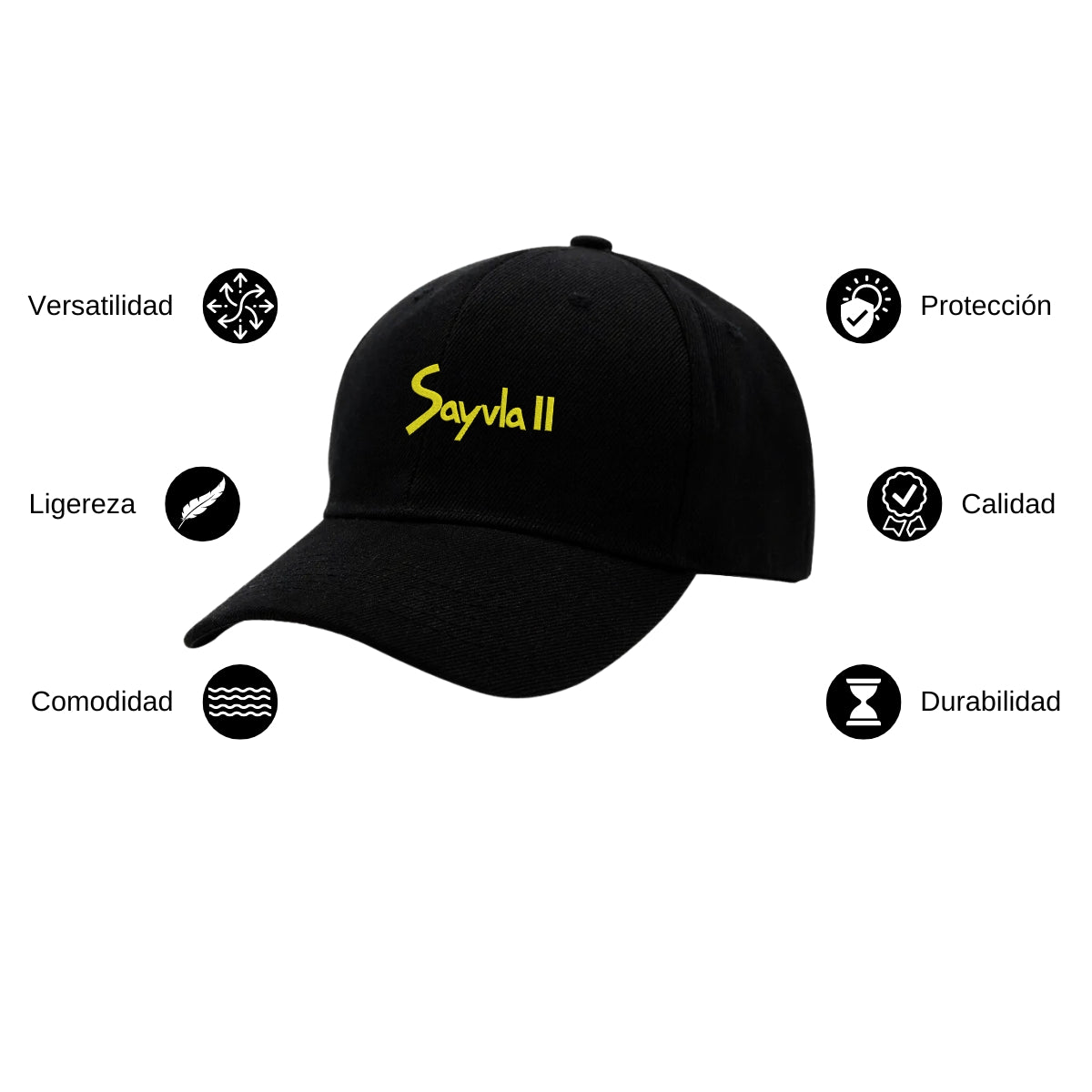 Gorra Negra para Adulto Unitalla y Unisex