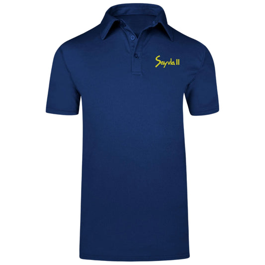 Playera Tipo Polo Hombre Manga Corta Azul Marino Personalizable Escudo