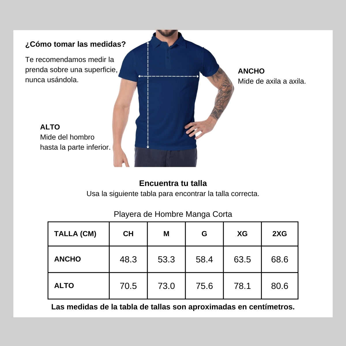 Playera Tipo Polo Hombre Manga Corta Azul Marino Personalizable Escudo