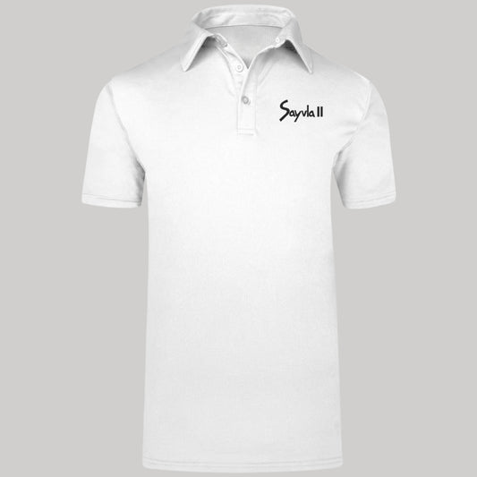 Playera Tipo Polo Hombre Manga Corta Blanco Personalizable Escudo