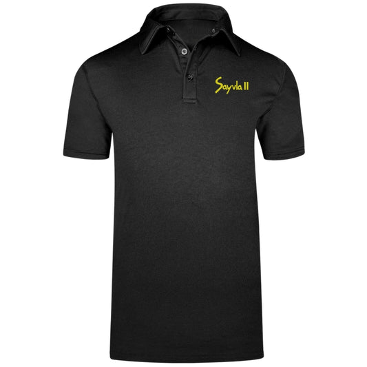 Playera Tipo Polo Hombre Manga Corta Negro Personalizable Escudo