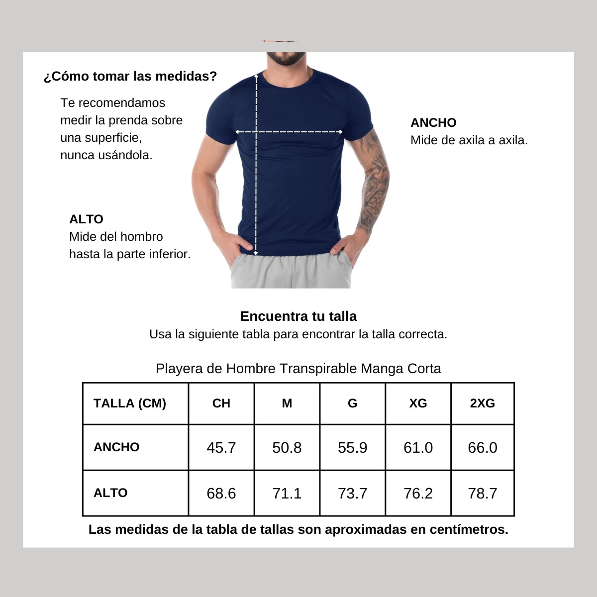 Playera Transpirable Hombre Manga Corta Azul Marino Escudo