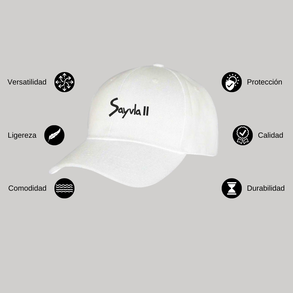 Gorra Blanca para Adulto Unitalla y Unisex