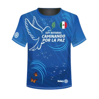 Playera Hombre Soy Rotario Caminando por la Paz MX
