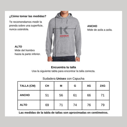 Sudadera c/Capucha Unisex Gris Personalizable Logo