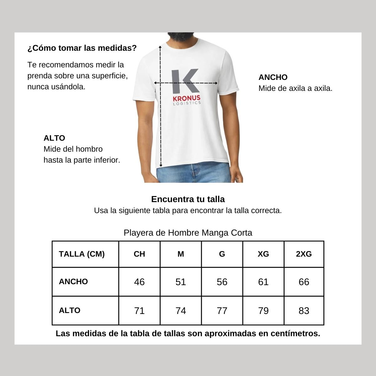 Playera Manga Corta Hombre Blanco Personalizable Logo