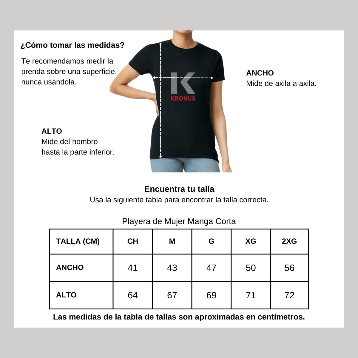 Playera Manga Corta Mujer Negro Personalizable Logo