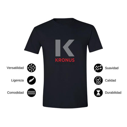 Playera Manga Corta Hombre Negro Personalizable Logo