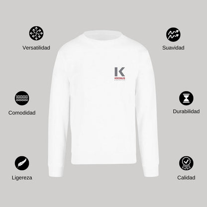Sudadera Unisex Blanco Personalizable Escudo