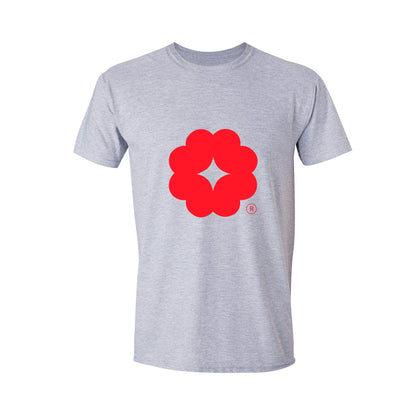 Playera Manga Corta Hombre Gris Logo Personalizable