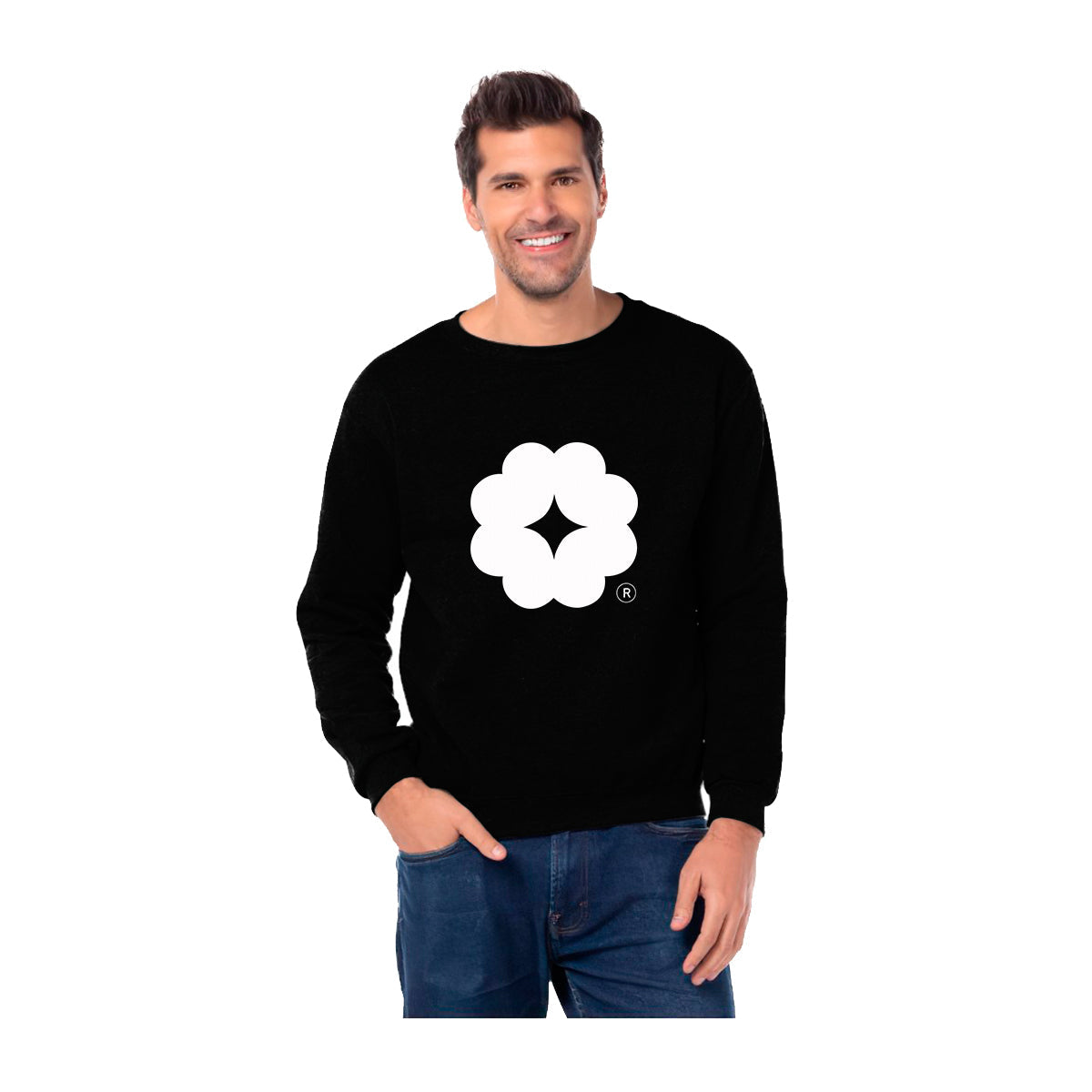 Sudadera Unisex Negro Logo Personalizable