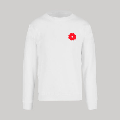 Sudadera Unisex Blanco Logo Nombre Personalizable