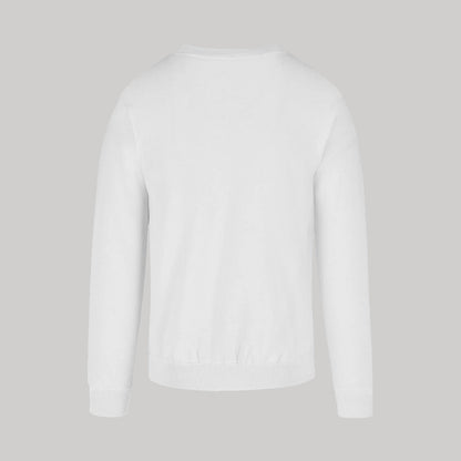 Sudadera Unisex Blanco Logo Nombre Personalizable