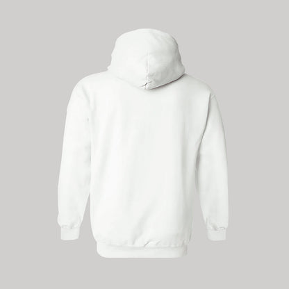 Sudadera c/Capucha Unisex Blanco Logo Nombre Personalizable